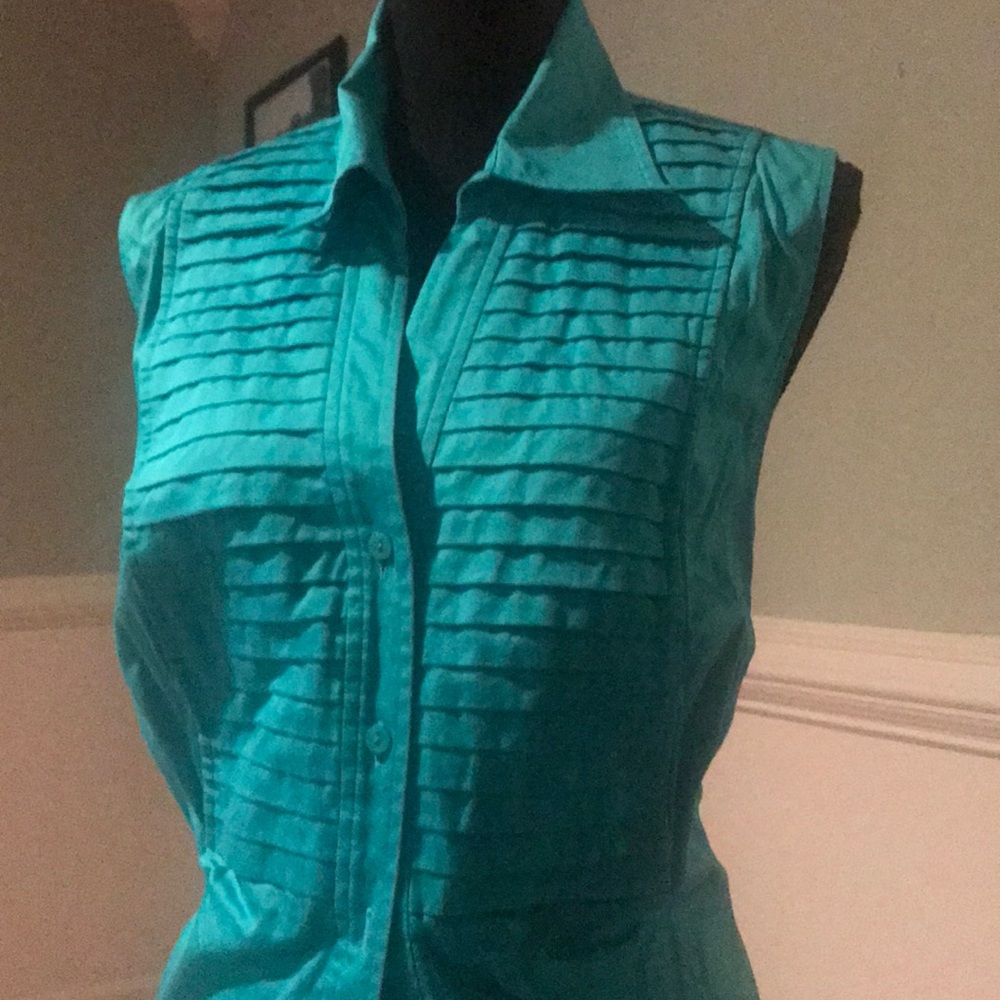 Plus size Teal blouse